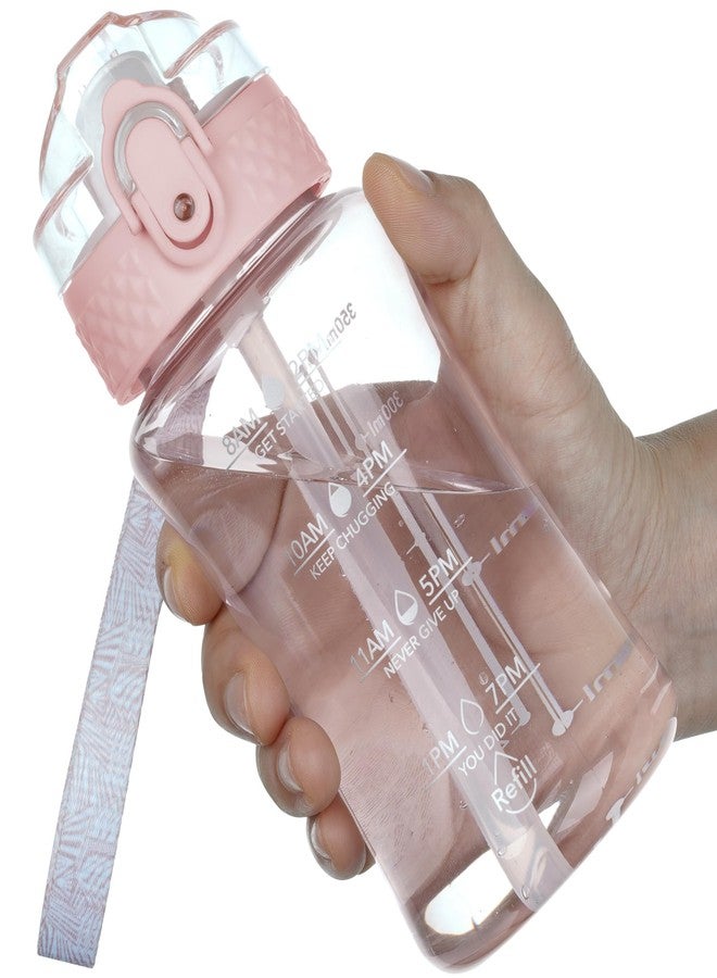 OLDLEY 12oz Kids Water Bottle for School - Motivational With Silicone Straw, Leak-Proof Tritan BPA-Free, Reusable for Girls Boys, Cerulean - Image 1